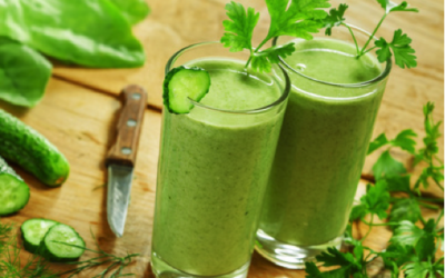 Smoothie aux légumes verts