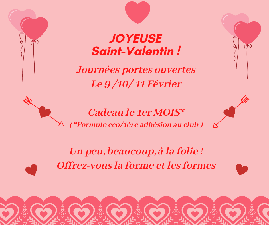 Offre saint Valentin 2022 TempoFitness